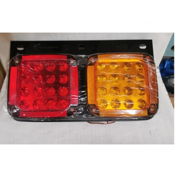 LED REAR TAIL LAMP RH & LH SET (2 PC) RED & AMBER